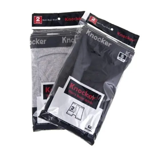 Knocker Men's 100% Plush Waistband Classic Style Cotton Underwears Boxer Briefs - 4 Pack image {7}