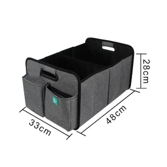 Joybi Gray and Black Deluxe Car Seat Organizer Kit, Multi-Compartment Storage Box for Vehicles image {3}