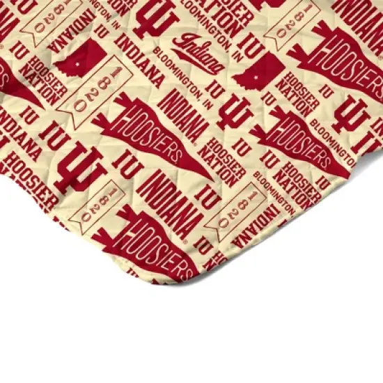 NCAA Indiana Hoosiers 60 x 80 Quilted Throw Blanket image {3}
