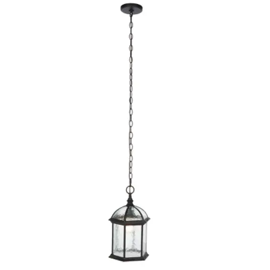 Falyn 10" Outdoor Pendant - PLT7005 - Bronze - Safavieh image {1}