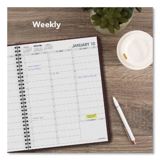 Weekly Appointment Book, 11 x 8.25, Winestone Cover, 13-Month: Jan 2026 to Jan 2027 image {3}