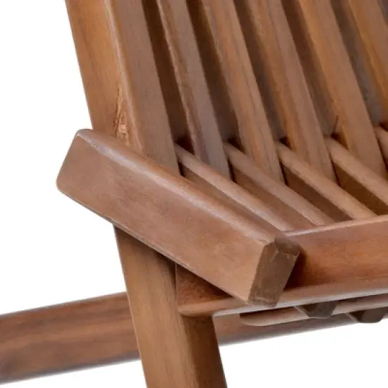 Folding Wood Chair - Natural - WELLFOR image {10}