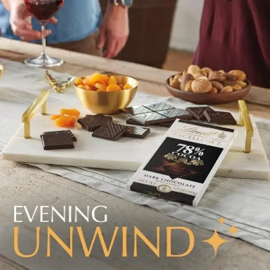 Lindt 4/6/12 Bars, Excellence 78% Cocoa Dark Chocolate 3.5oz Full Size Candy Bar image {6}