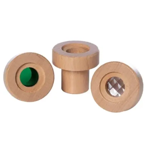 Manhattan Toy Natural Historian Wooden Camera Pretend Time Play with Clear, Green and Kaleidoscope Lenses image {6}