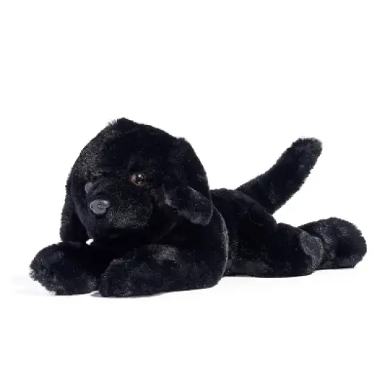 FAO Schwarz Toy Plush Lying Labrador 15" - Black image {3}