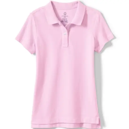Lands' End School Uniform Girls Short Sleeve Feminine Fit Mesh Polo Shirt image {6}