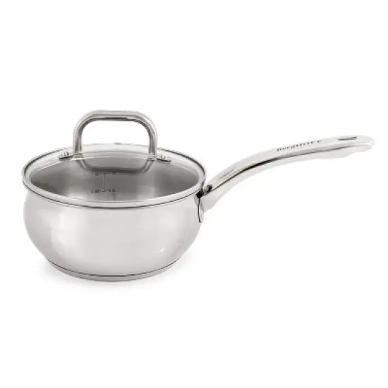 BergHOFF Belly Shape 18/10 Stainless Steel Sauce Pan with Glass Lid image {6}