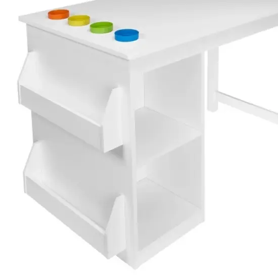 Kids' Art Activity Table with Storage White - RiverRidge Home image {5}