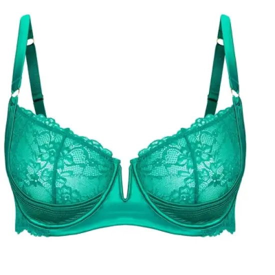Women's Plus Size Marilyn Demi Underwire Bra - lapis | FOX & ROYAL image {2}