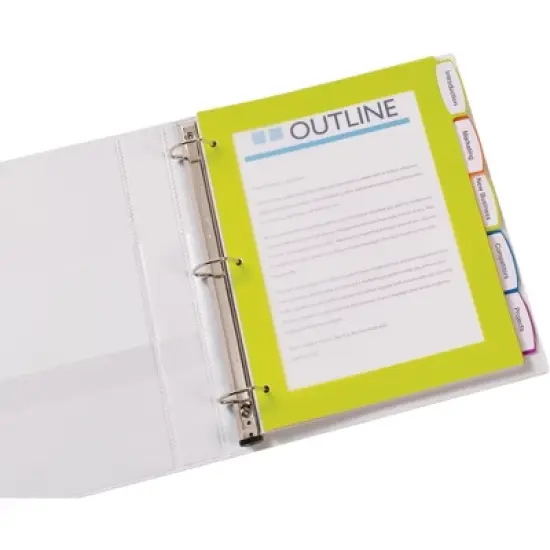 Avery Ultralast Big Tab Plastic Dividers for 3 Ring Binders, 5 Tab Set, Multicolor, 2 Sets (24900) image {4}