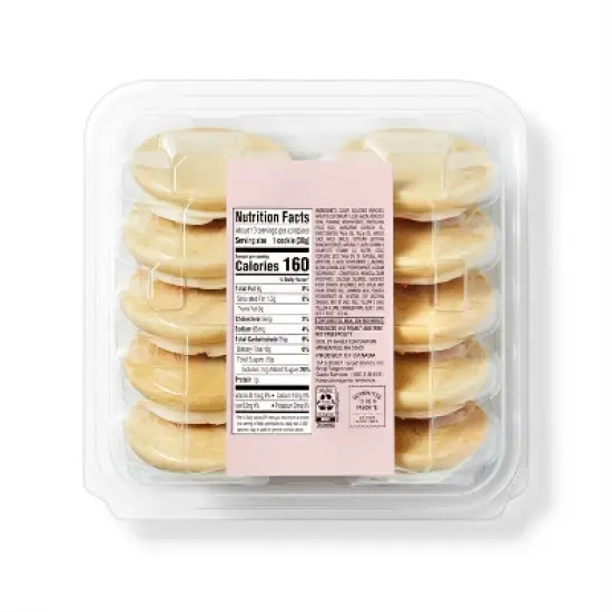 White Frosted Sprinkles Sugar Cookies - 13.5oz/10ct - Favorite Day&trade; image {1}