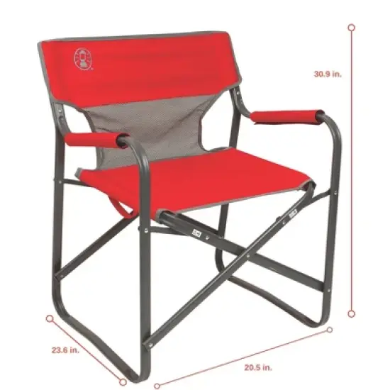 Coleman Outpost Breeze Folding Deck Chair - Red image {3}