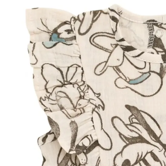 Disney Winnie the Pooh Mickey Mouse Goofy Donald Duck Pluto Baby Girls Romper Newborn to Toddler image {2}