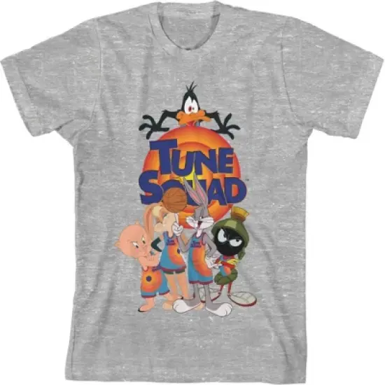 Space Jam 2: A New Legacy Tune Squad Grey Youth Boys Short Sleeve T-shirt image {3}