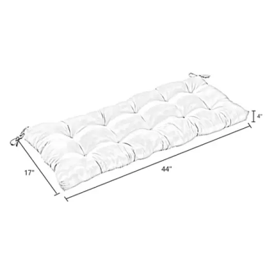 Solid Outdoor Swing and Bench Cushion - Salsa - Kensington Garden image {7}