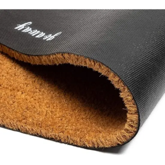 Juvale Coco Coir Welcome Front Door Mat for Outside Entryway, Nonslip Indoor Outdoor Doormat Rug, 17 x 30 in image {2}