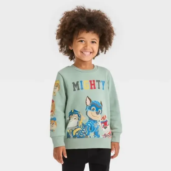 Toddler Boys' PAW Patrol Printed Pullover Sweatshirt - Olive Green image {3}