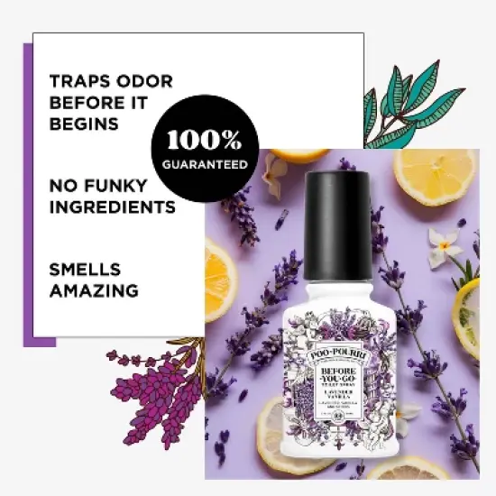 Poo-Pourri Before-You-Go  Lavender Vanilla and Citrus Toilet Spray image {10}