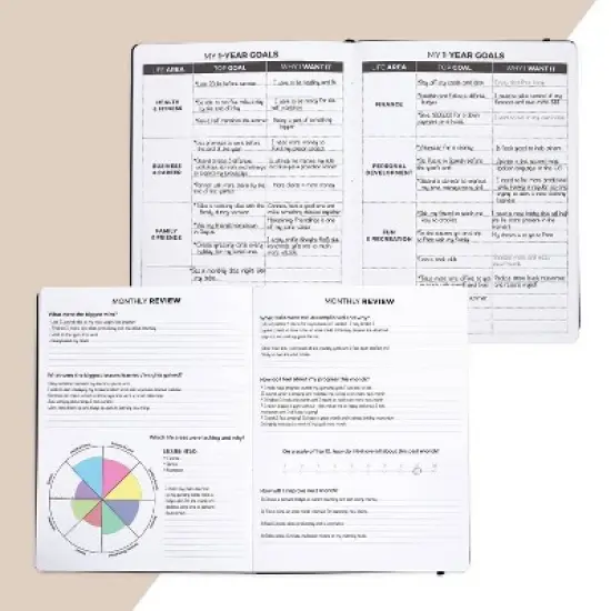 Undated Planner PRO Weekly 8.5"x11" Black - Clever Fox image {4}