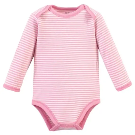 Touched by Nature Baby Girl Organic Cotton Long-Sleeve Bodysuits 5pk, Garden Floral image {1}