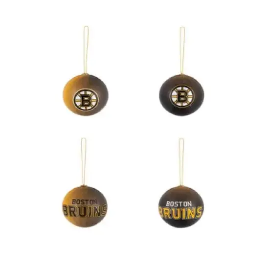 Evergreen Holiday Ball Ornaments, Set of 12, Boston Bruins image {1}