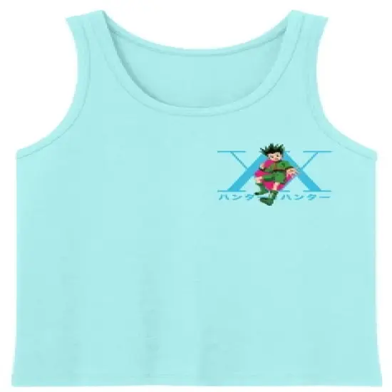 Hunter X Hunter Gon With Colorful Shapes Crew Neck Sleeveless Celadon Men's Tank Top image {4}