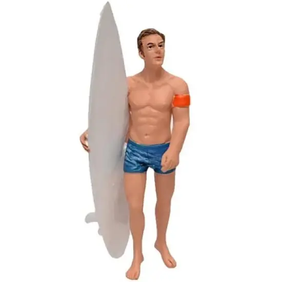Surfer Greg Figure For 1:24 Scale Models by American Diorama image {1}