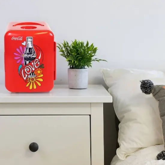 Coca-Cola Love 1971 Series 4L Cooler/Warmer 12V DC 110V AC Mini Fridge image {6}