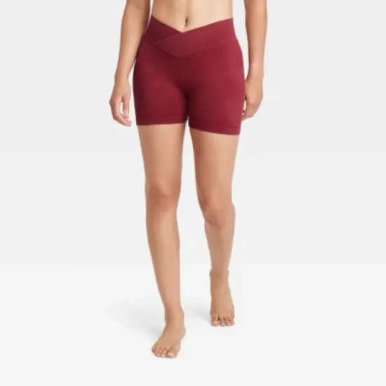 Women's Cross Waistband Bike Shorts 4" - JoyLab&trade; image {11}