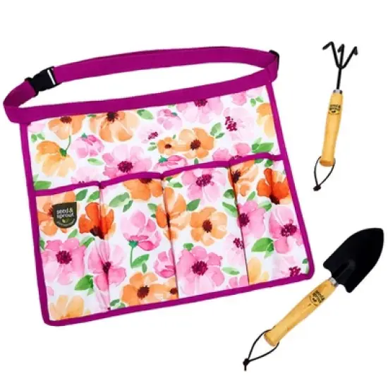 The Lakeside Collection Seed & Sprout Gardening Set - August Bloom image {1}