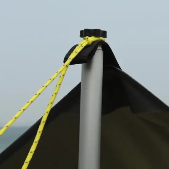 Beach Tent, Sun Shelter with Sand Pegs, Stability Poles, Beach Umbrella with Portable Carry Bag image {4}