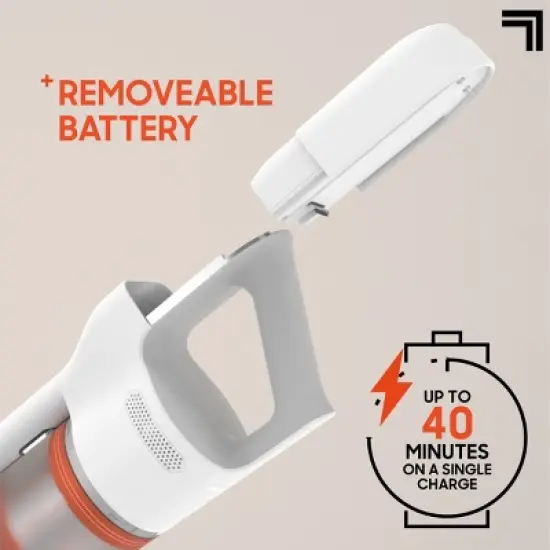 Sharper Image Stick & Handheld Combo Vacuum with 350W Motor, Cordless White: HEPA Filter, Multi-Surface, Bagless image {7}