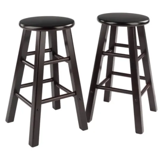 24" 2pc Element Counter Height Barstools - Winsome image {9}