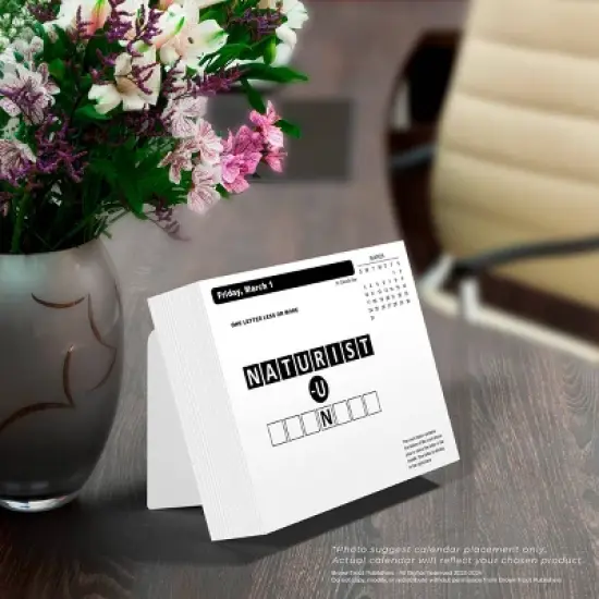 Browntrout 2024 Daily Desk Calendar 5"x6" Brain Games image {5}