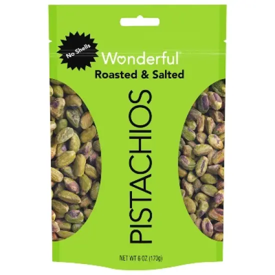 Wonderful Roasted & Salted Shelled Pistachios - 6oz image {7}