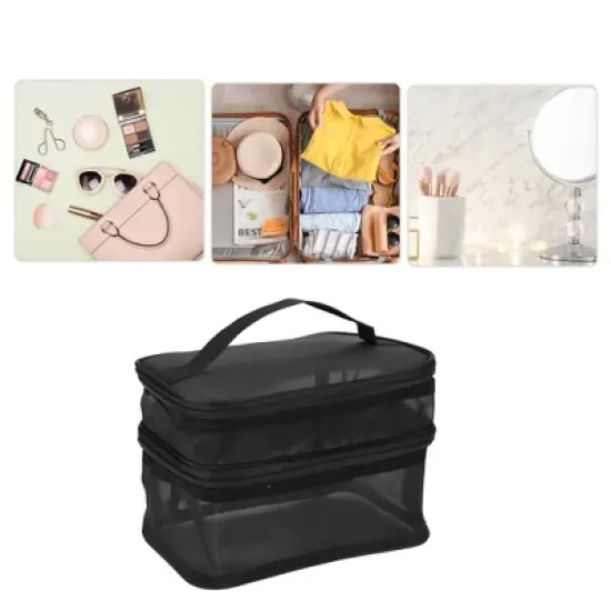 Unique Bargains Travel Waterproof Polyester Makeup Bags and Organizers image {1}
