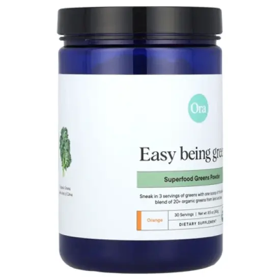 Easy Being Green, Superfood Greens Powder, Orange, 8.5 oz (240 g) image {3}