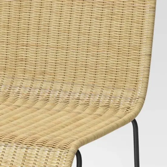 Chapin Modern Woven Counter Height Barstool with Metal Legs - Threshold&trade; image {4}