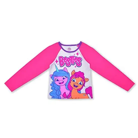 Girl's My Little Pony Coordinates, Graphic Printed Long Sleeve Tee and Jog Pants Set for kids image {3}