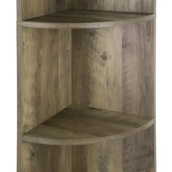 FC Design 5 Tier Corner Bookcase Wooden Display Shelf Storage Rack Multipurpose Shelving Unit image {7}