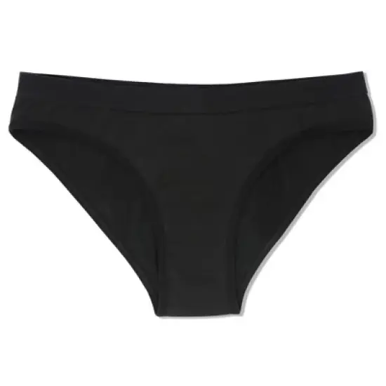 Cora Reusable Period Underwear - Bikini Style - Black image {2}