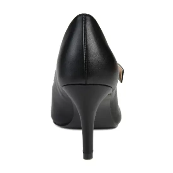 Journee Collection Womens Sidney Pointed Toe Mid Heel Pumps image {2}
