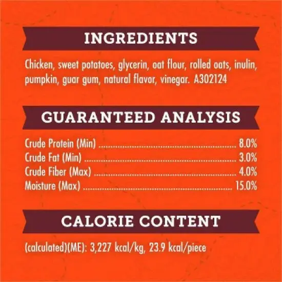 Zukes Adventure Bites Chicken & Pumpkin Flavor Chewy Dog Treats - 6oz/6ct image {5}