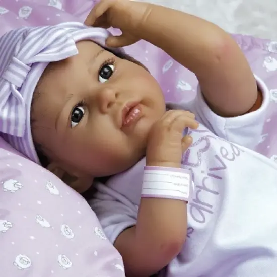 Paradise Galleries Real Life Baby Doll The Princess Has Arrived. 20 inch Reborn Baby Girl Crafted in Silicone - Like Vinyl & Weighted Cloth Body image {6}