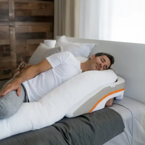 MedCline Reflux Relief System - Bed Wedge Pillow for Acid Reflux Relief, Full Body Pillow with Arm Hole image {7}