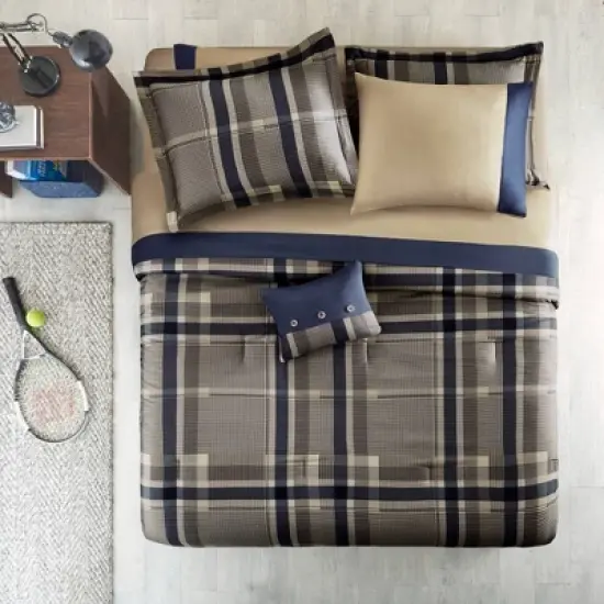 Navy Rick Comforter and Sheet Set image {2}