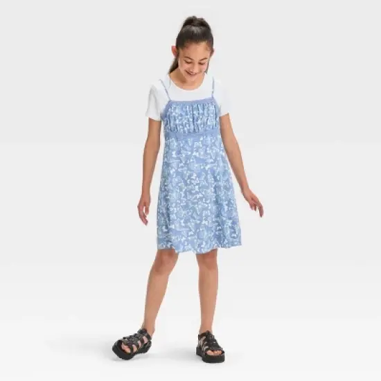 Girls' Lace Trim 2 for 1 Dress - art class&trade; image {4}