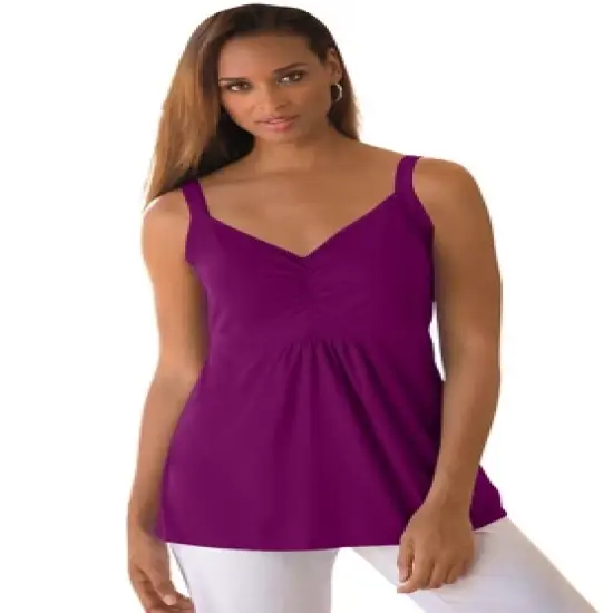 Jessica London Women&rsquo;s Plus Size Shirred Tank image {6}