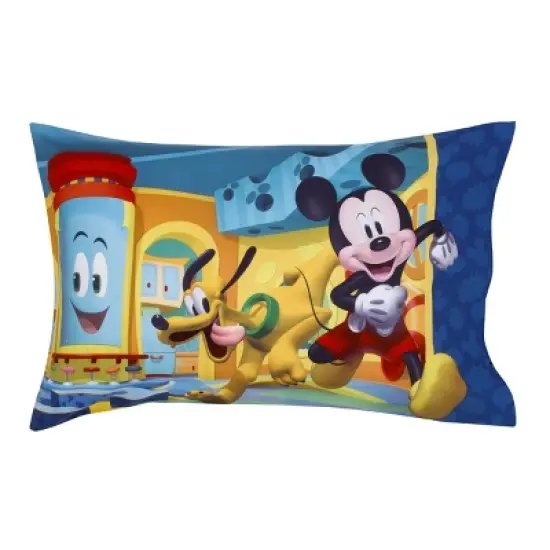 Disney Mickey Mouse Funhouse Crew 2 Piece Toddler Sheet Set - Fitted Bottom Sheet and Reversible Pillowcase image {3}