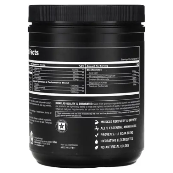 Animal Juiced Amino Acids - BCAA/EAA Matrix Plus Hydration with Electrolytes and Sea Salt Anytime Recovery and Improved Performance - 30 Servings image {2}